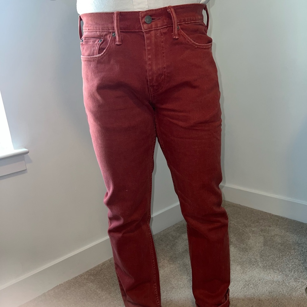 Levi's Vibrant Red 514 Jeans